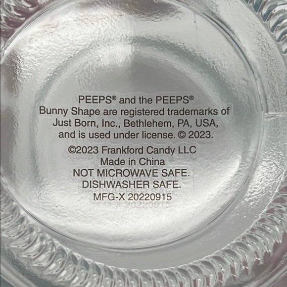 Peeps Bunnies Glass Jar Mug - Pink, Purple, Blue 2023 - Picture 7 of 8